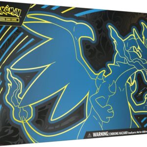 Front view of the Pokémon TCG Mega Charizard X ex Ultra-Premium Collection box packaging featuring official Charizard artwork.