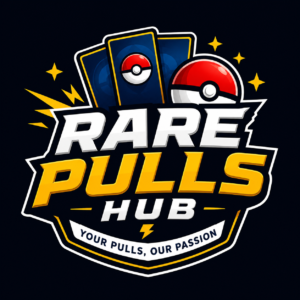 Rare Pulls Hub logo – authentic Pokémon cards, booster boxes and collectibles