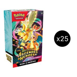 Sealed Pokémon TCG Ascended Heroes Booster Bundle 6-pack box.