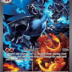 Mega Charizard X ex Special Illustration Rare card from Phantasmal Flames.