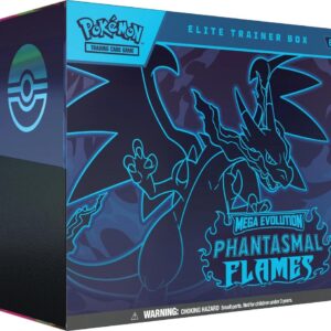 Sealed Pokémon TCG Mega Evolution Phantasmal Flames Elite Trainer Box package.