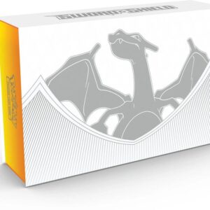 Factory sealed Pokémon TCG Charizard Ultra-Premium Collection box displaying original clean shrink-wrap and white Charizard line art