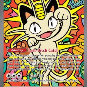 Pokémon TCG Meowth ex Special Illustration Rare card 121/088 from Perfect Order set