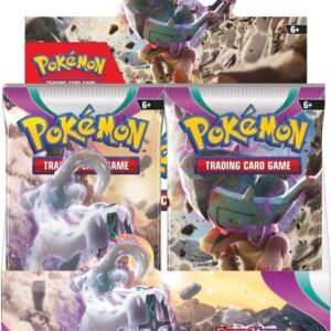 Factory sealed Pokémon TCG Paldea Evolved Booster Box displaying original shrink-wrap and colorful pack artwork featuring Chien-Pao