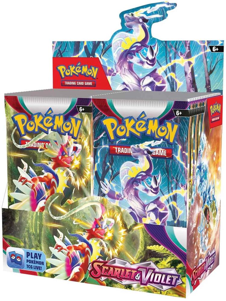 Sealed Pokémon TCG Scarlet Violet Booster Box 36-pack display container.