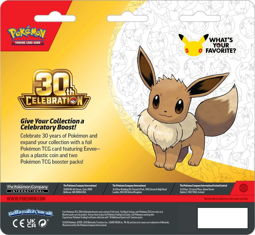 30th celebration 2-pack blister pokemon tcg presale