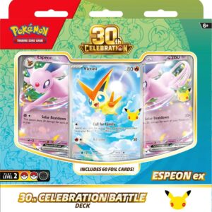 30th celebration espeon deck pokemon tcg presale front