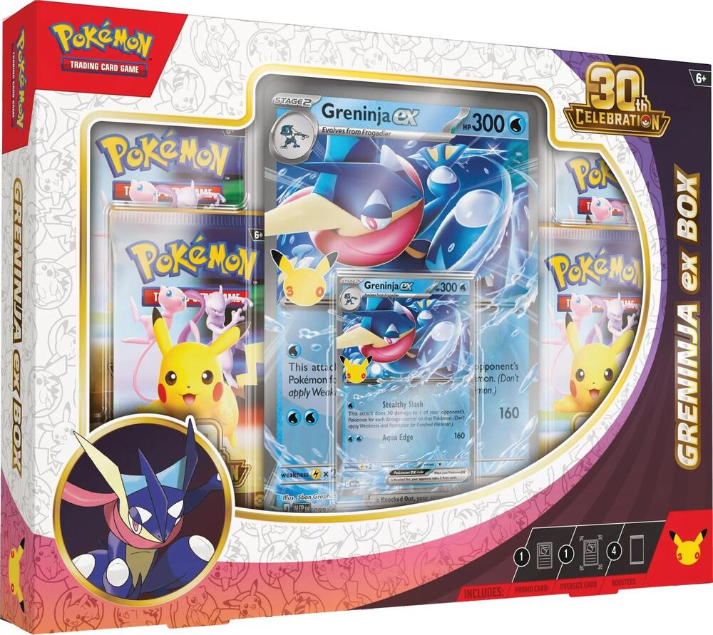 greninja ex box presale 30th celebration pokemon tcg