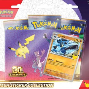 lucario sticker collection presale 30th celebration pokemon tcg