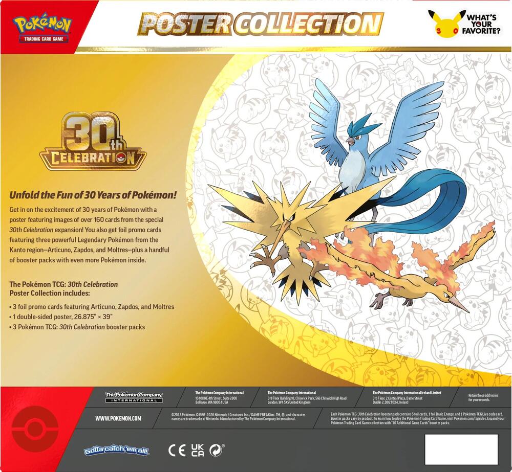 30th celebration poster collection display and promos