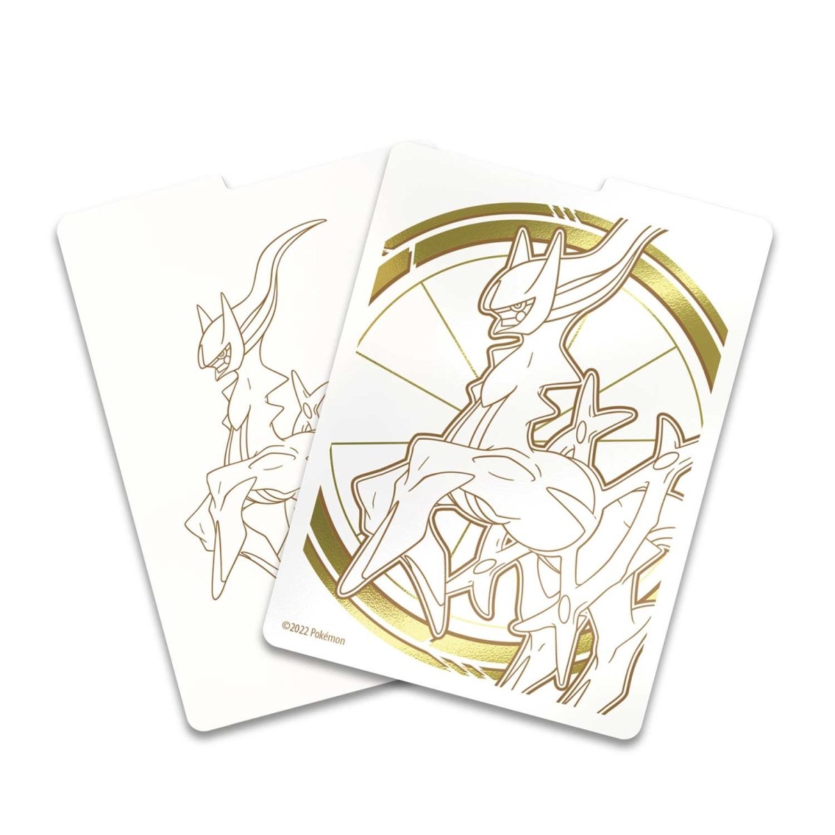 65 Arceus card sleeves from Brilliant Stars Pokemon Center ETB