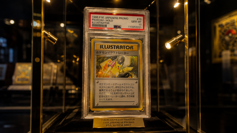 what is the number one pokemon card pikachu illustrator trophy card in psa 10 grade